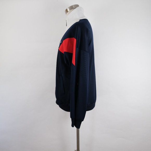 Vintage MacGregor Jacket Mens L Full Zip Track Warm Up Red White & Blue - Picture 5 of 11